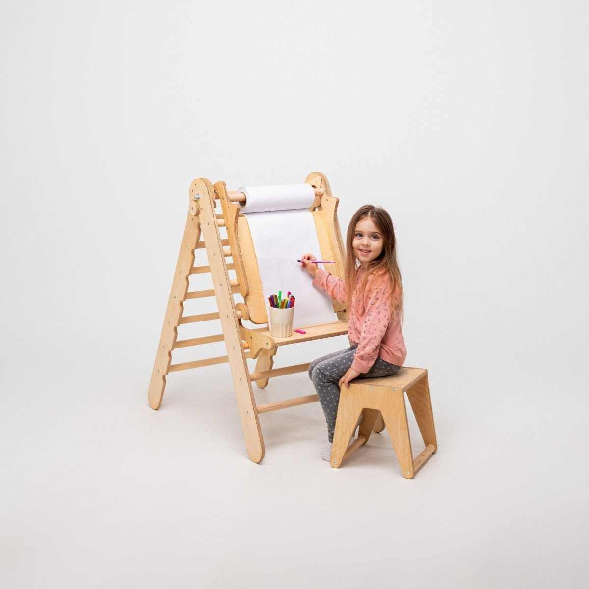 Staffelei mit Kinderstuhl – Fun & Versatile Indoor Kids Activity Set