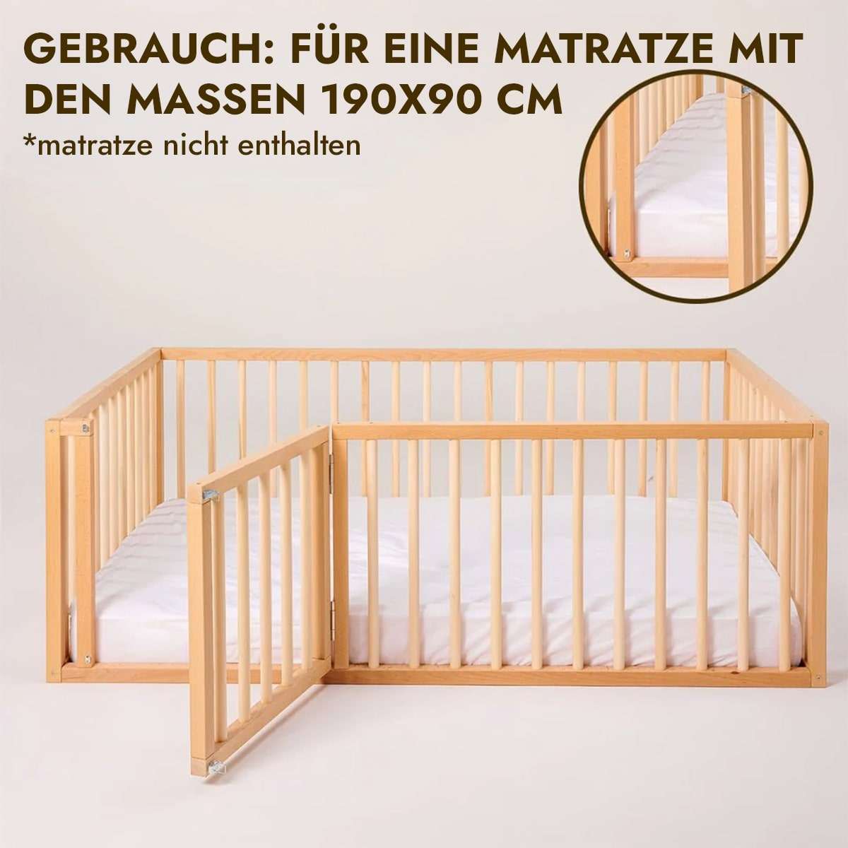 Montessori Bodenbett für Kinder und Kleinkinder ab 6 Monaten-5