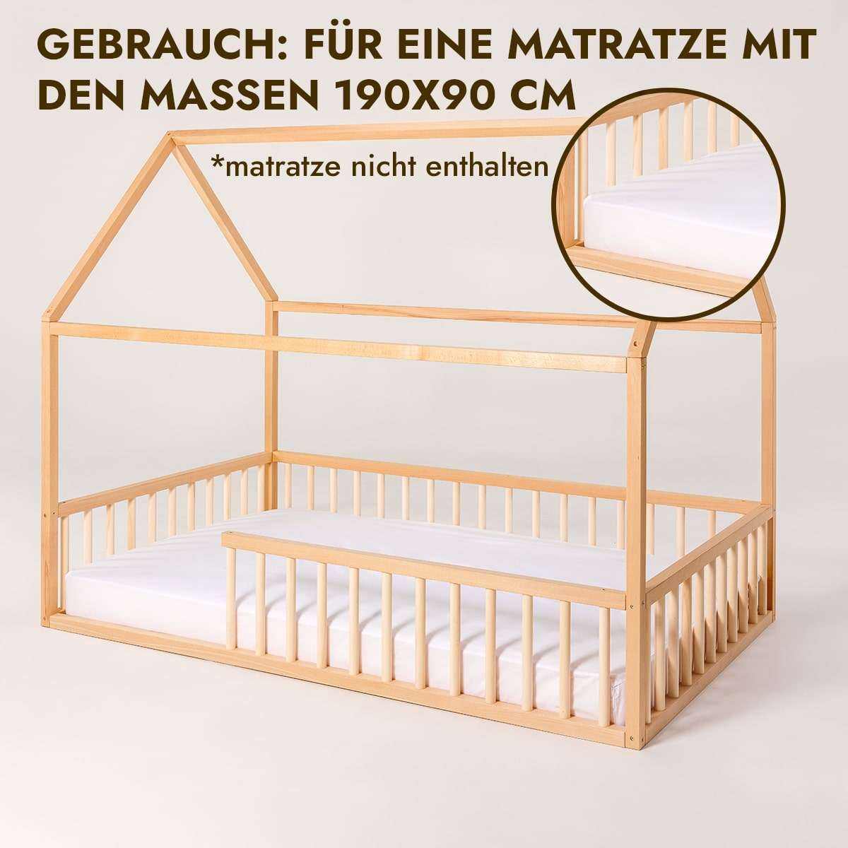 Hausbett Montessori für Kinder und Kleinkinder ab 1 Jahr-2