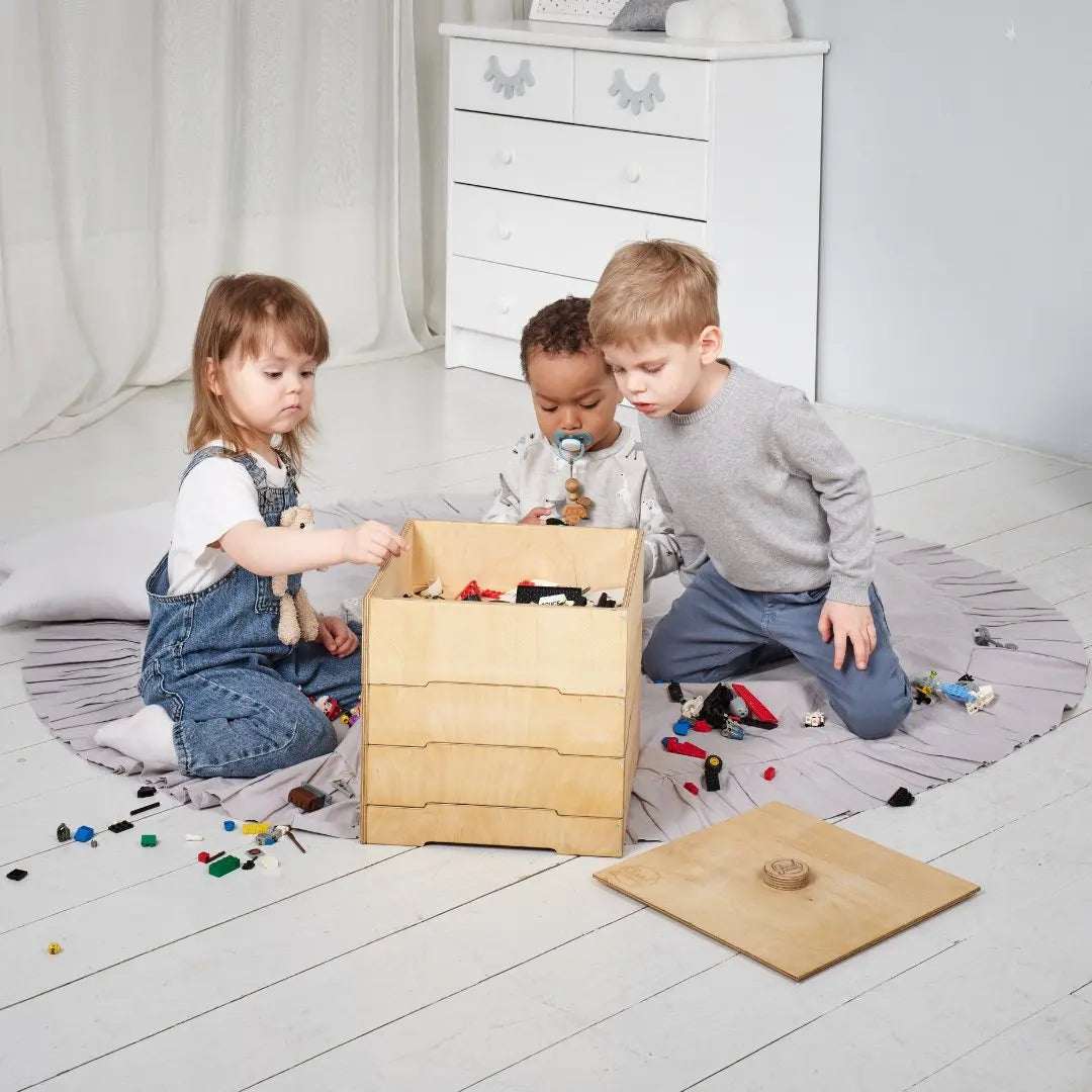 Aufbewahrungs und Sortierbox für LEGO – Wooden Storage Box