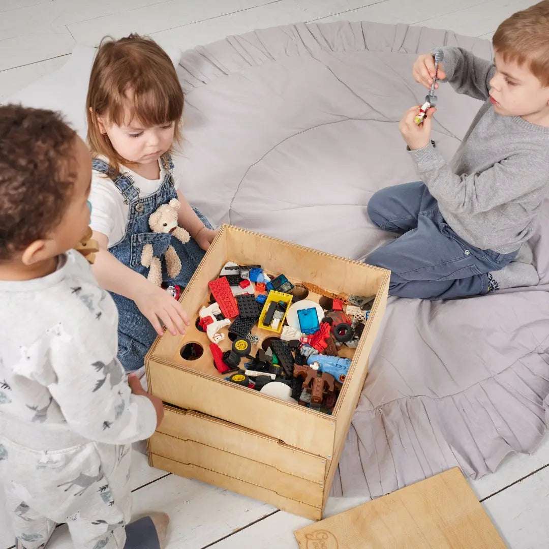 Aufbewahrungs und Sortierbox für LEGO – Wooden Storage Box