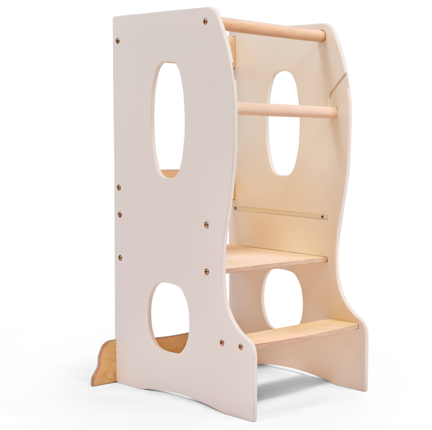 Stabiler Montessori Lernturm – Adjustable Wooden Learning Tower for Kids